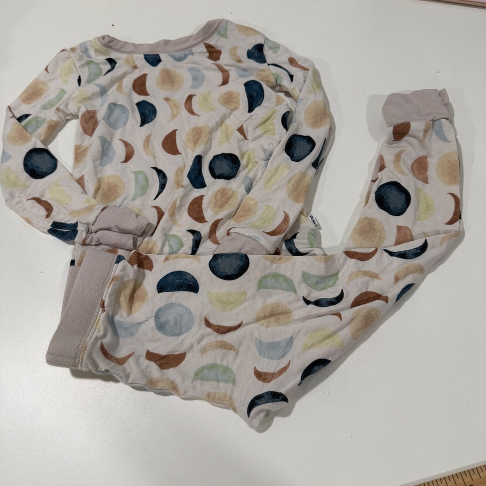 Little Sleepies Over The Moon Bamboo Viscose Pajama Set 2T Moon Phases PJs
